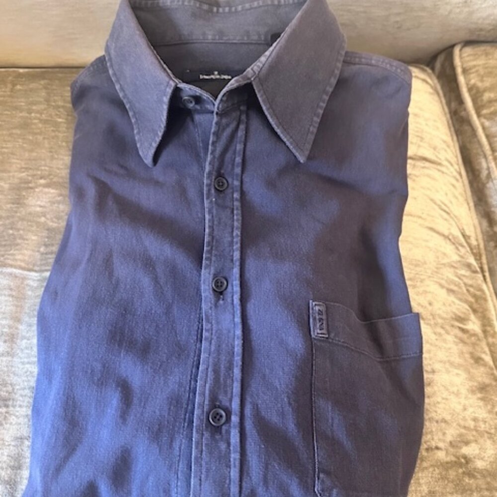 Men's Ermenegildo Zegna LS Shirt. XL. Made in Italy. 100% Cotton